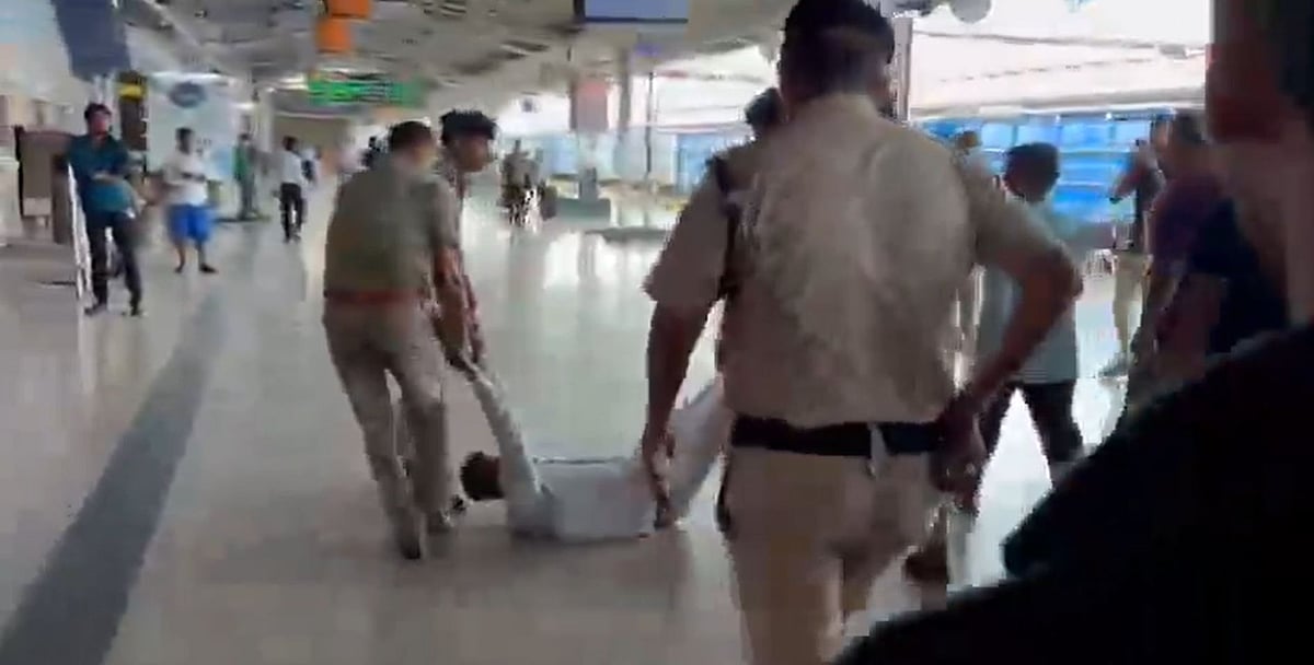 Video: Railway Officer Dragged By RPF After Dispute Over Woman Passenger At Agra Cantt
