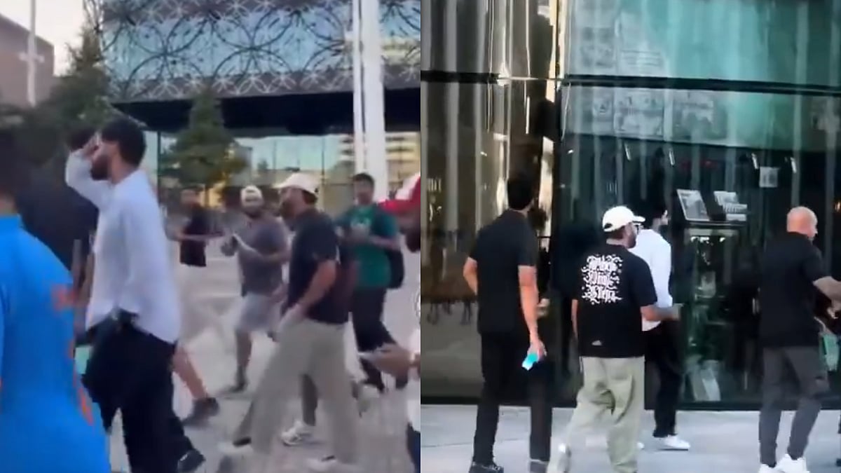 Rohit Sharma Surrounded By Fans In Birmingham; Shreyas Iyer And Shivam Dube Turn 'Security Guards' | VIDEO