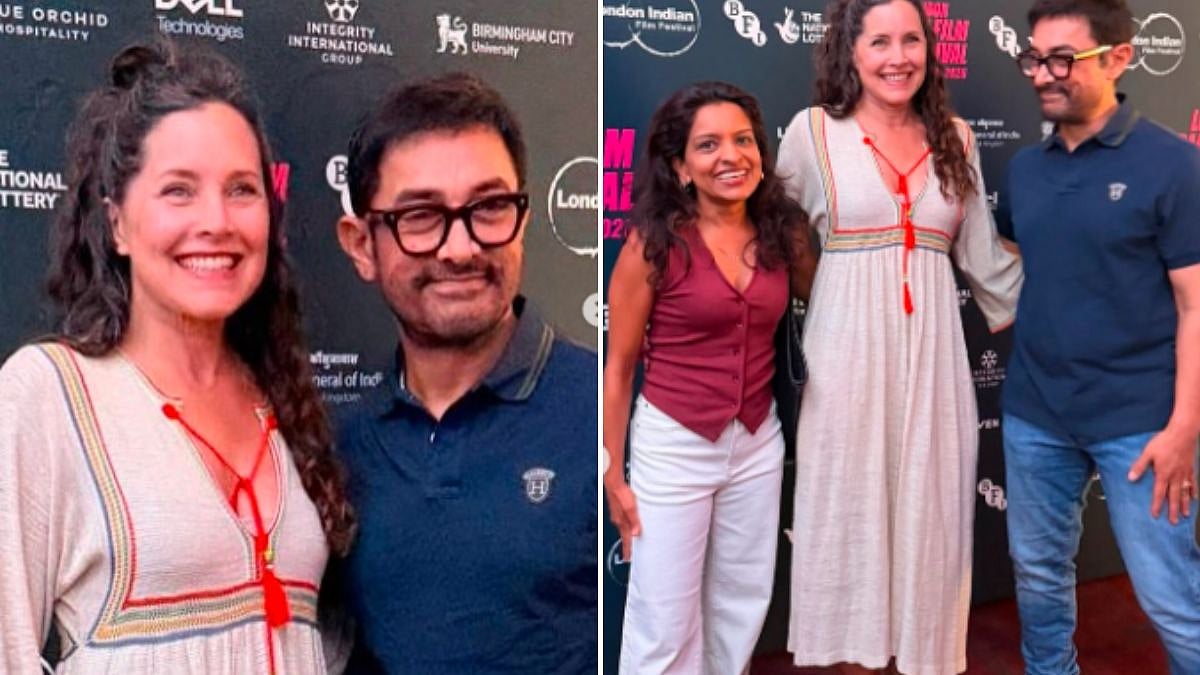 Rachel Shelley Reunites With Aamir Khan At London Screening Of Lagaan On 25th Anniversary
