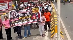 Family and postal workers protest in Indore after postal assistant’s murder; husband still absconding