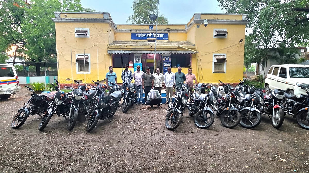 Motorcycle Theft Racket Busted In Chhatrapati Sambhajinagar; 11 Held, 33 Bikes Seized