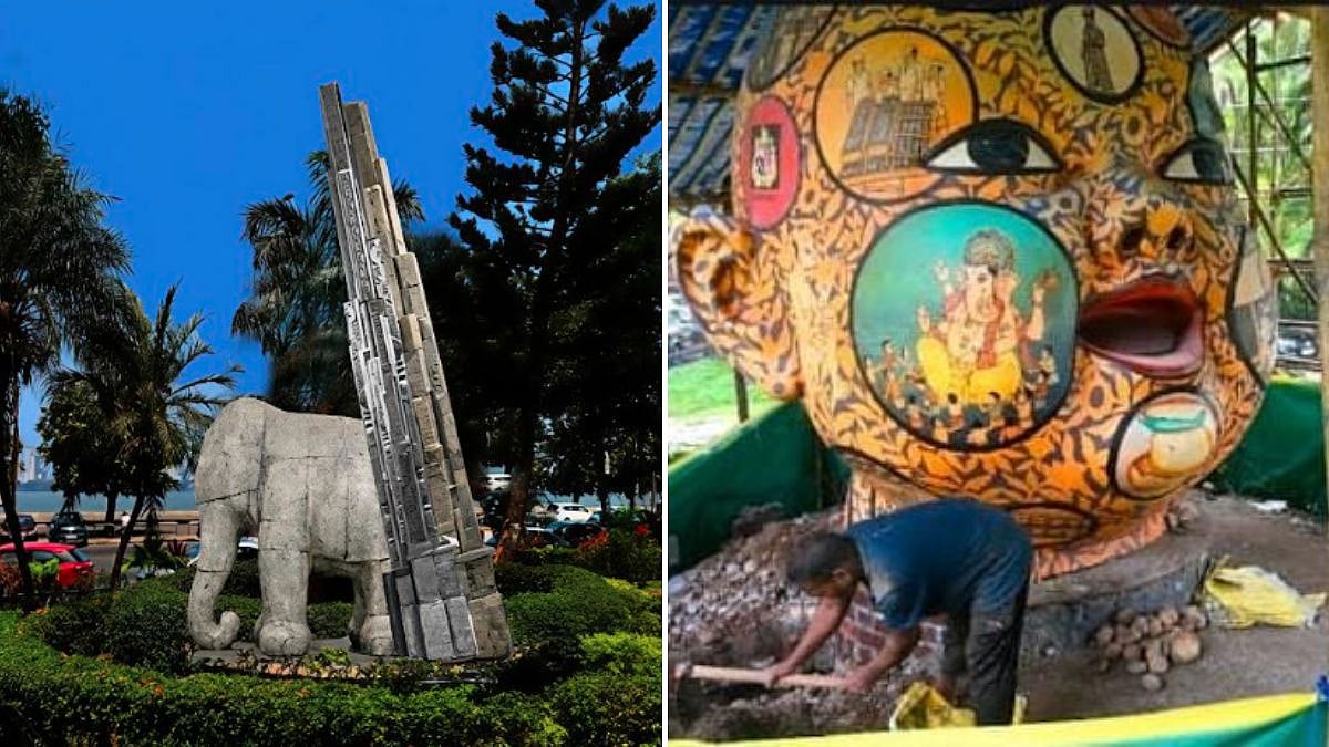 Iconic 10-Foot Baby Head Sculpture At Nariman Point To Be Replaced By Elephanta-Inspired Artwork
