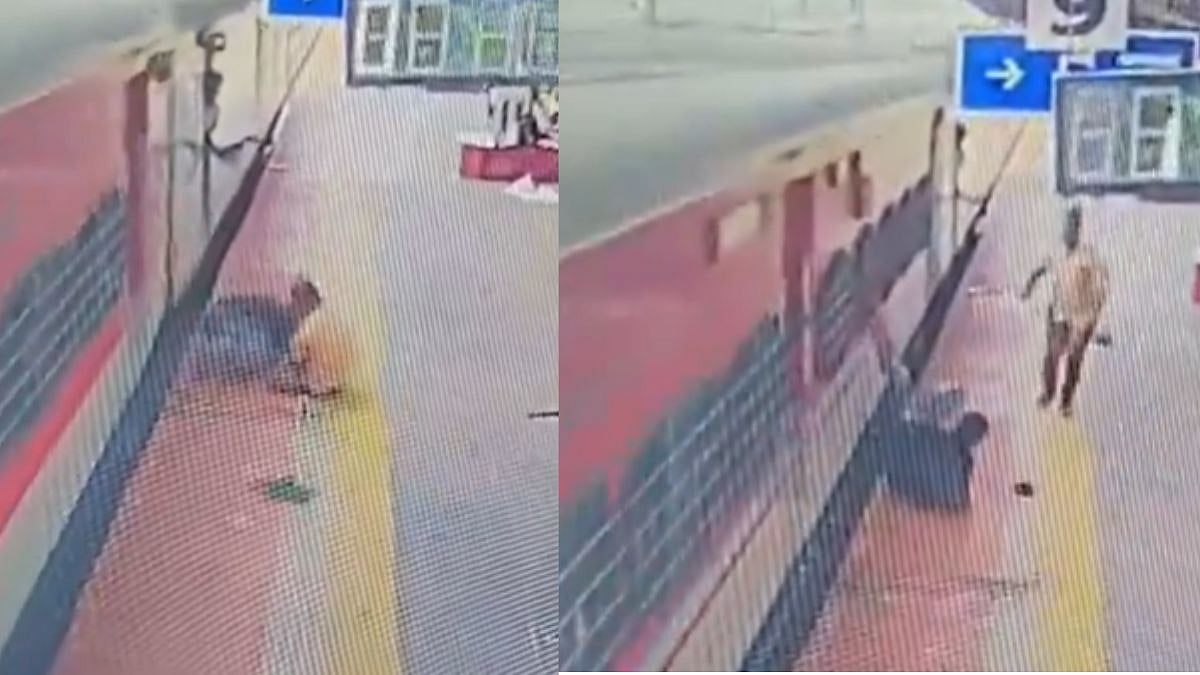 Caught On Camera: Konkan Railway Pointsman Saves Passenger From Moving Train At Murdeshwar, Awarded  ₹10,000 - VIDEO