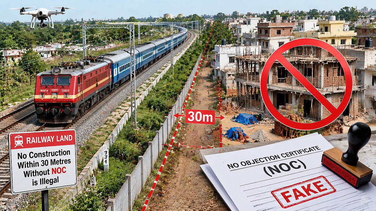 Central Railway Uncovers Fake NOC Racket In Bhusawal; Drone Surveys Detect Illegal Structures