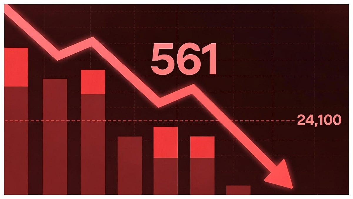 Sensex Falls 561 Points, Nifty Ends Below 24,100 As Strait Of Hormuz Concerns Hit Markets, IT & Oil-Linked Stocks Drag