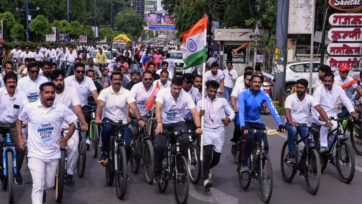 MP Congress Launches 200-Km Yuva Swabhiman Cyclothon From Indore To Bhopal