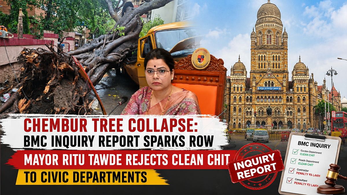 Chembur Tree Collapse: BMC Inquiry Report Sparks Row As Mayor Ritu Tawde Rejects Clean Chit To Civic Departments