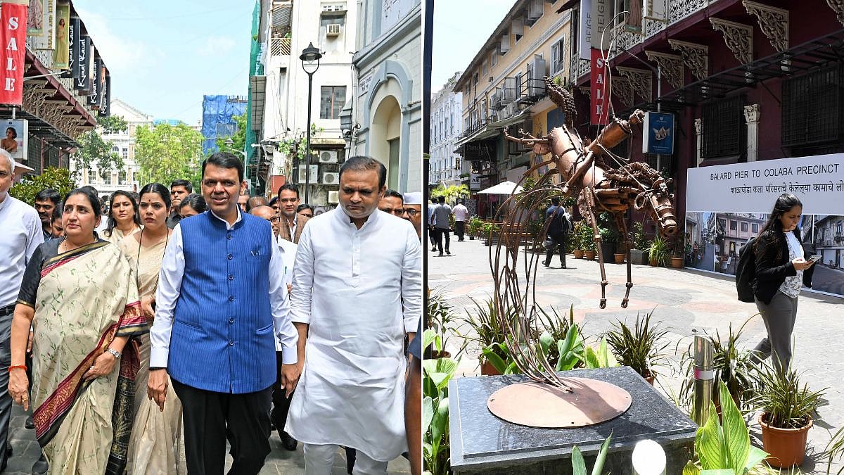 Mumbai: CM Devendra Fadnavis Inaugurates BMC's Art Avenue Project At Kala Ghoda