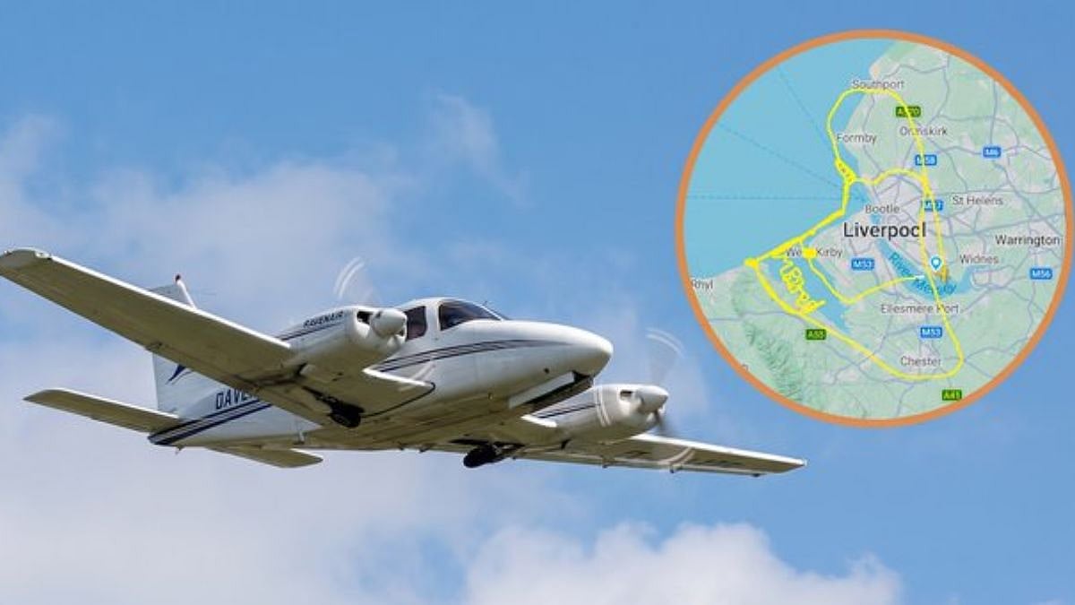 Airline Pilot Skywrites 'I'm Bored' During Test Flight Over England-Wales Border, Flight Path Goes Viral