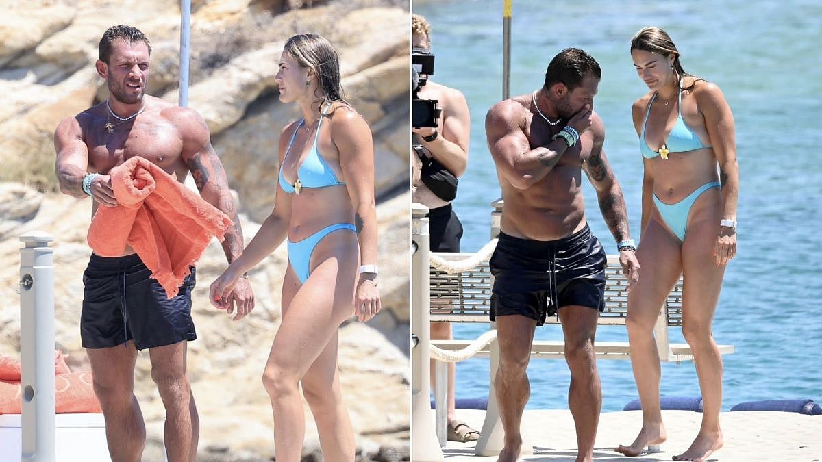 Aryna Sabalenka Turns Heads In Blue Bikini During Romantic Mykonos Getaway After Wimbledon Exit