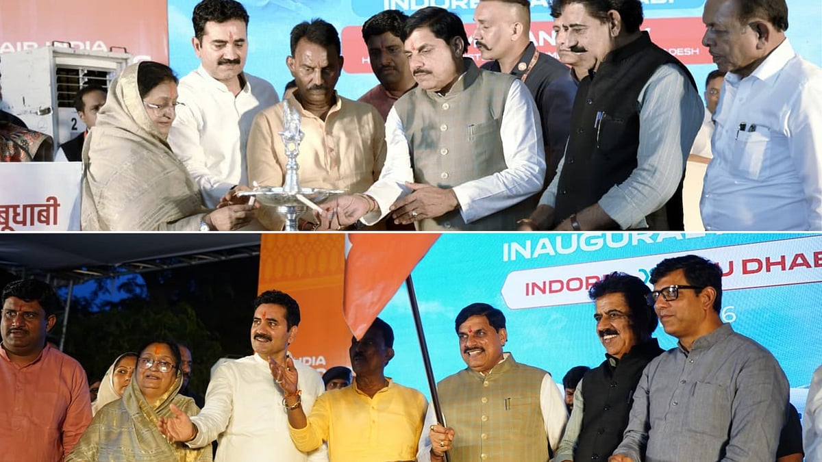 CM Mohan Yadav Flags Off Indore–Abu Dhabi Flight Under MP Civil Aviation Policy 2025