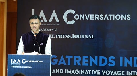 Abhishek Karnani, President, IAA India Chapter giving the inaugural address