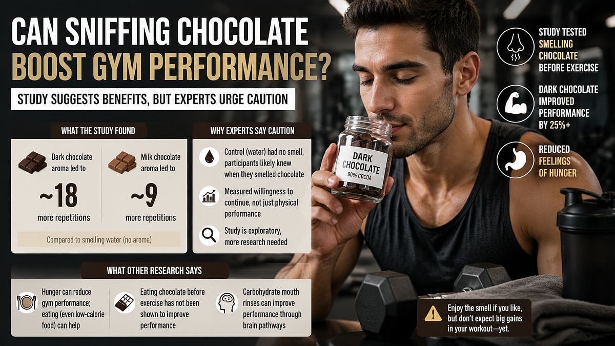 Can Sniffing Chocolate Boost Gym Performance? Study Suggests Benefits, But Experts Urge Caution
