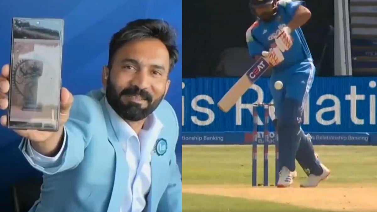 Dinesh Karthik Shows Lord Shiva's 'Nataraj' Pose Picture After Rohit Sharma's Stunning Shot During IND vs ENG 1st ODI | Video