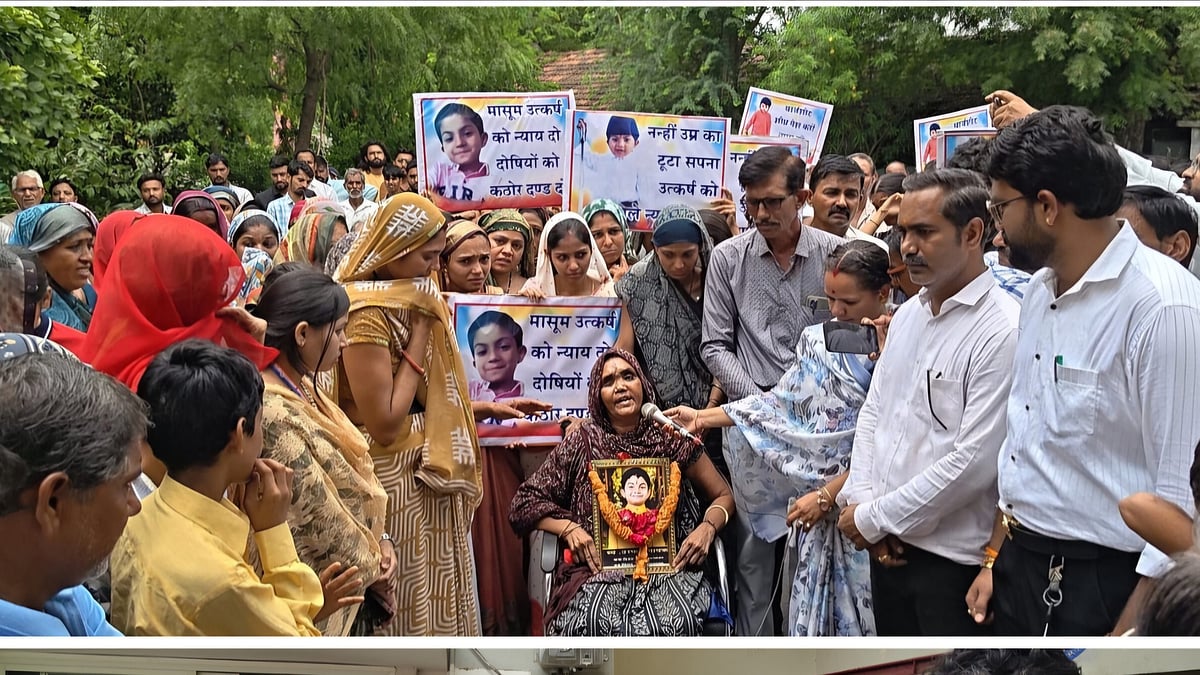 Family, Villagers Hold Massive Protest Over Delay In 5-Year-Old Utkarsh Murder Case