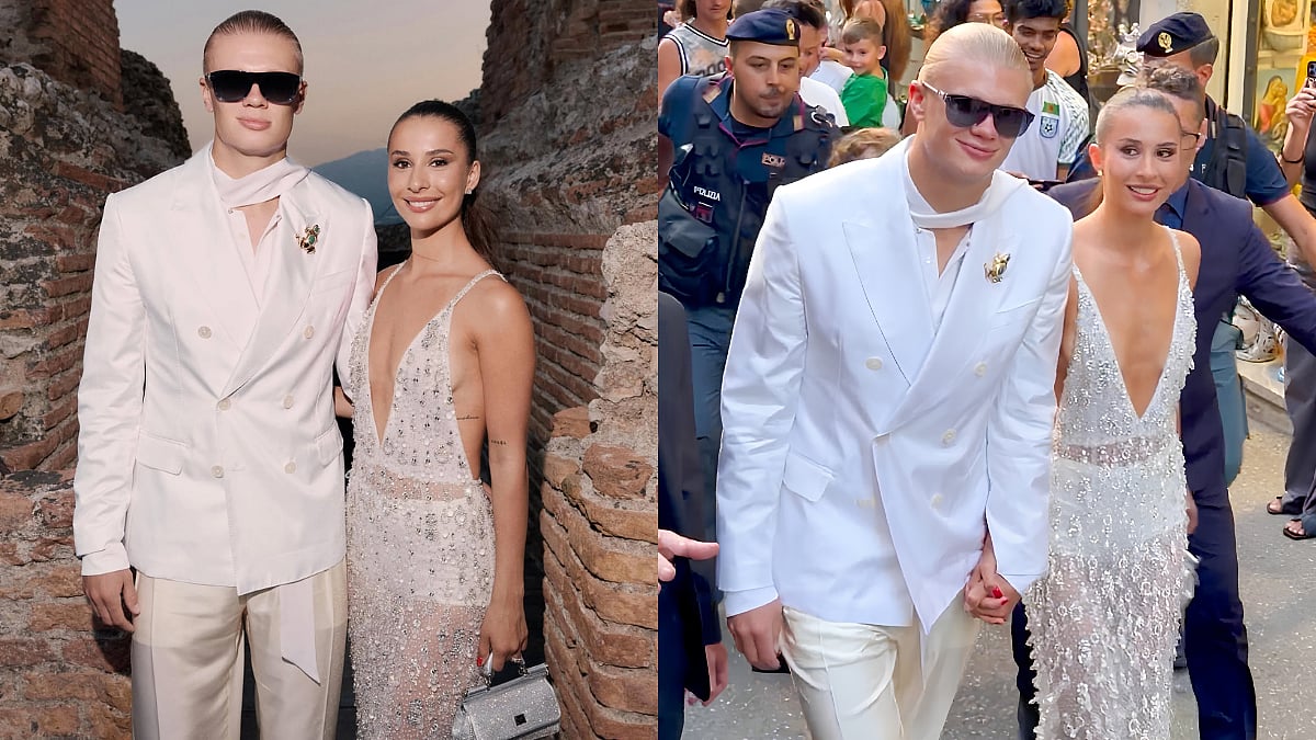 After FIFA World Cup 2026 Exit, Erling Haaland Arrives Hand-In-Hand With Girlfriend Isabel Johansen For D&G Fashion Show