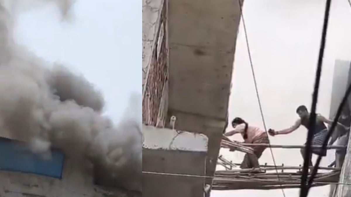 2 Dead, Around 50 Families Trapped As Massive Fire Engulfs Noida Residential Building - VIDEO