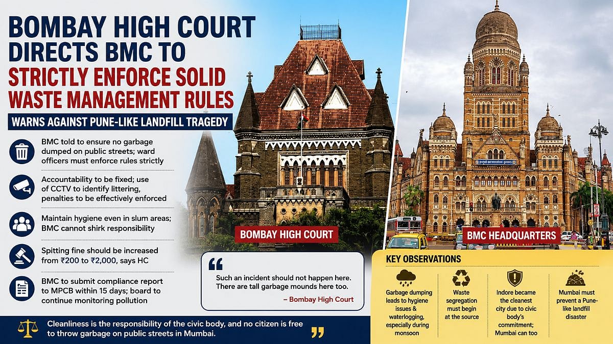 Bombay HC Directs BMC To Strictly Enforce Solid Waste Rules, Warns Against Pune-Like Landfill Tragedy