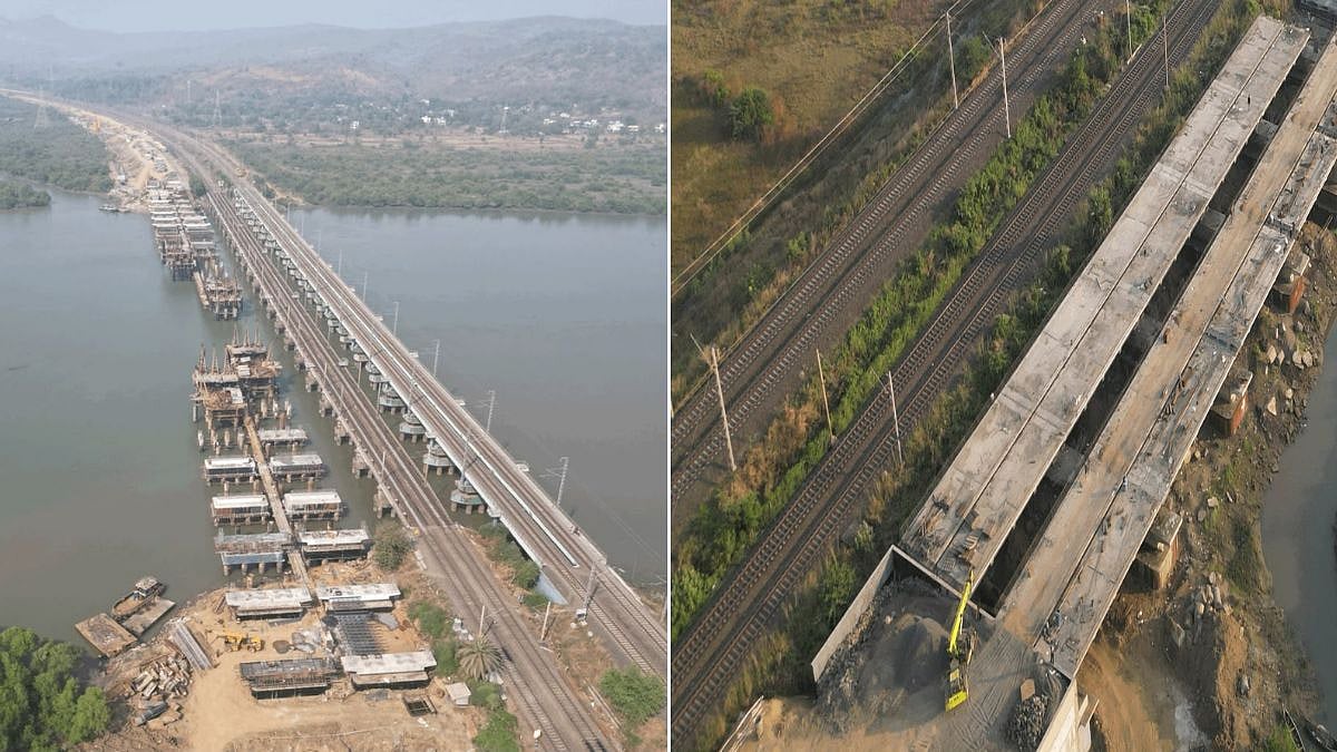 Mumbai: Western Railway's Vaitarna Rail Bridge Completed As ₹3,578-Crore Virar–Dahanu Quadrupling Project Crosses 60 Per Cent Completion