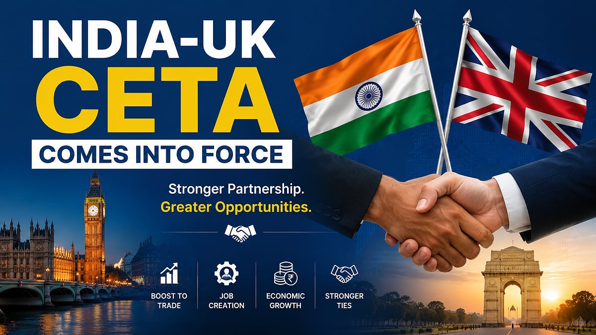 India-UK CETA Comes Into Force; Officials Hope Bilateral Trade Will Rise To USD 100 Billion