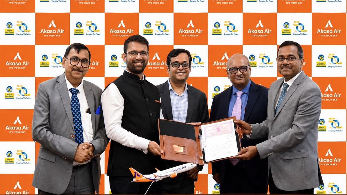 Akasa Air & BPCL Partner To Advance SAF Adoption In India, To Establish A Framework For Supply & Takeoff Of SAF-Blended ATF At Designated Airports