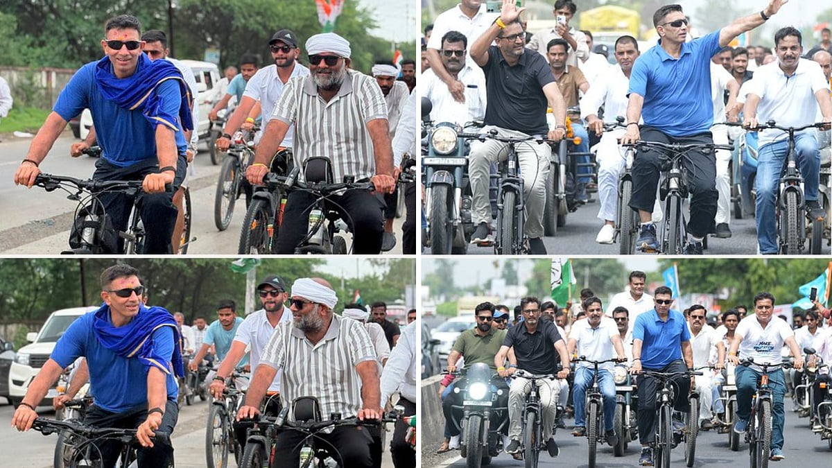 Gen Z Cyclothon: 25 Students Ended Their Lives Due To NEET Paper Cancellation,' PCC Chief Jitu Patwari Cycles From Indore To Bhopal, Raises Concern On Paper Leak, Corruption—VIDEO
