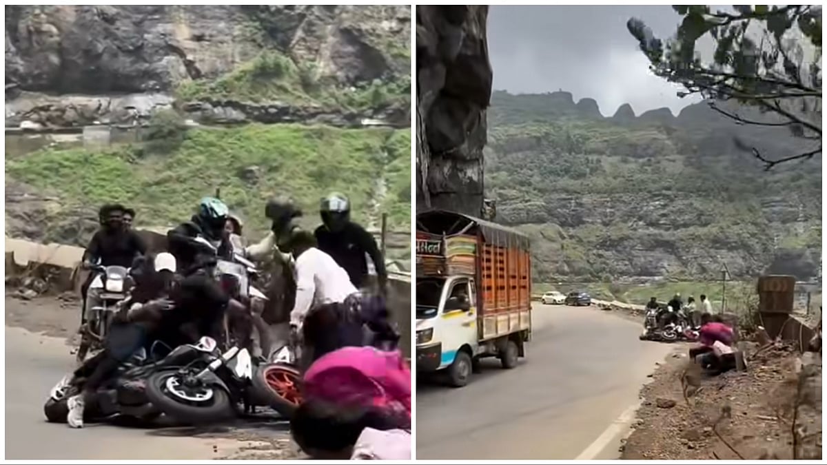 'Could Blow You Away': Powerful Winds At Maharashtra's Malshej Ghat Force Bikers To Stop; Viral Video Leaves Internet Stunned | WATCH