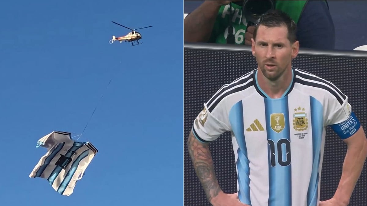 'Gracias Leo': Lionel Messi's Giant No.10 Jersey Flies Over Hometown 'Rosario' As Argentina Reach FIFA World Cup 2026 Final | VIDEO
