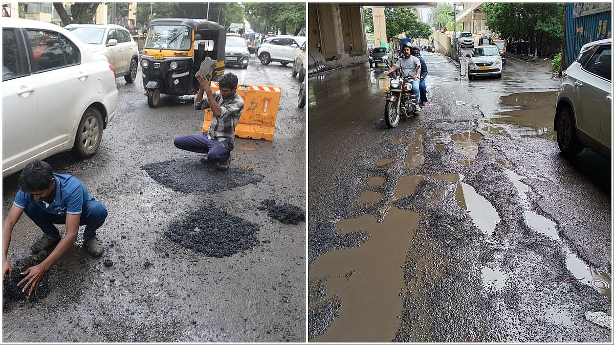 602 Potholes In Just 8 Days: Heavy Rains Leave Pimpri-Chinchwad Roads Dangerous, PCMC Begins Repairs