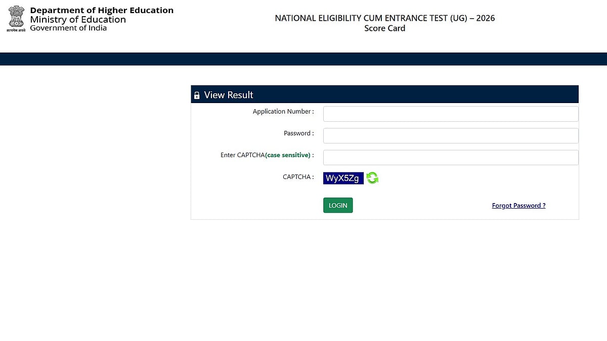 Re-NEET UG 2026 Result Declared At neet.nta.nic.in; Direct Link Here