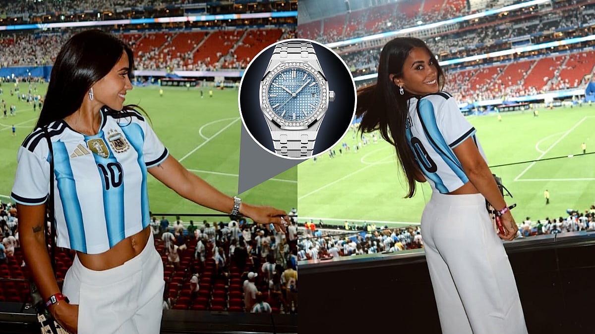 Lionel Messi's Wife Antonela Roccuzzo Flaunts Luxurious Audemars Piguet Watch Worth $86,200 During Argentina Vs England FIFA Semi-Final