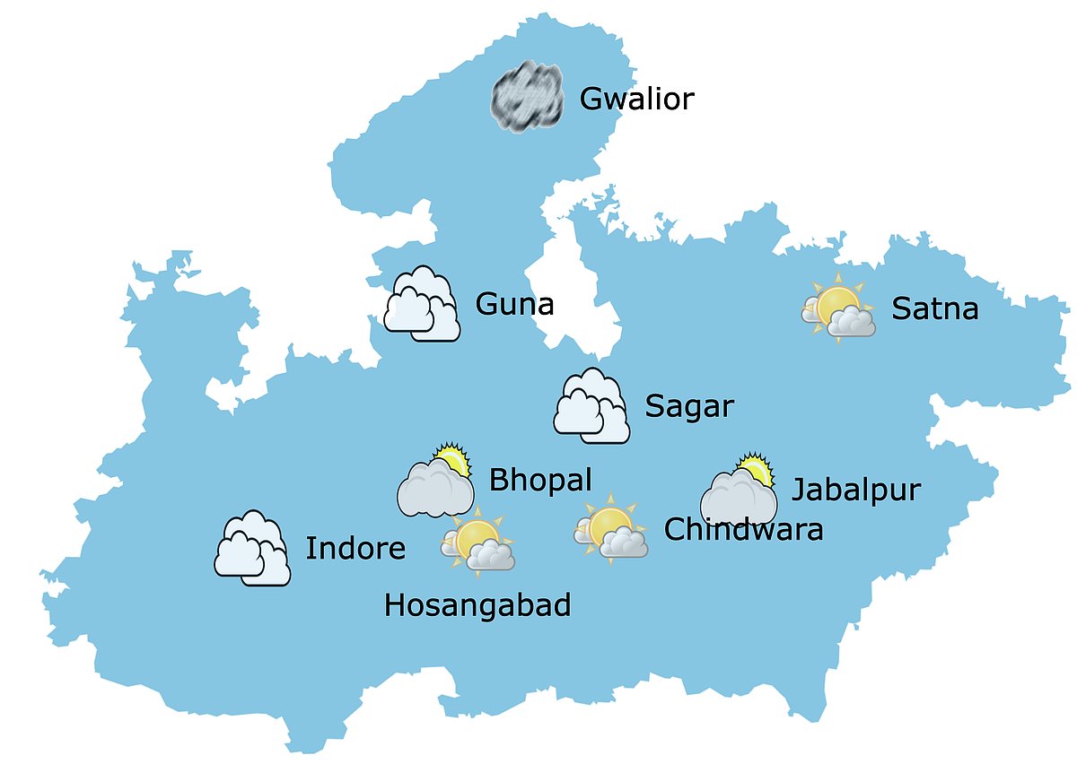Weather in Madhya Pradesh at 9: 30 am