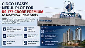 CIDCO leases Nerul plot in Navi Mumbai to Today Royal Developers for ₹177 crore premium