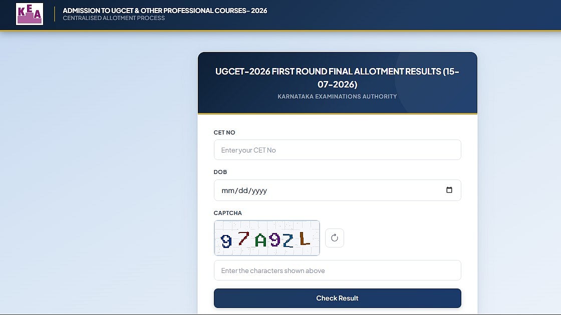 KCET 2026 Round 1 Final Seat Allotment Result Out At cetonline.karnataka.gov.in; Check Allotment Status Here