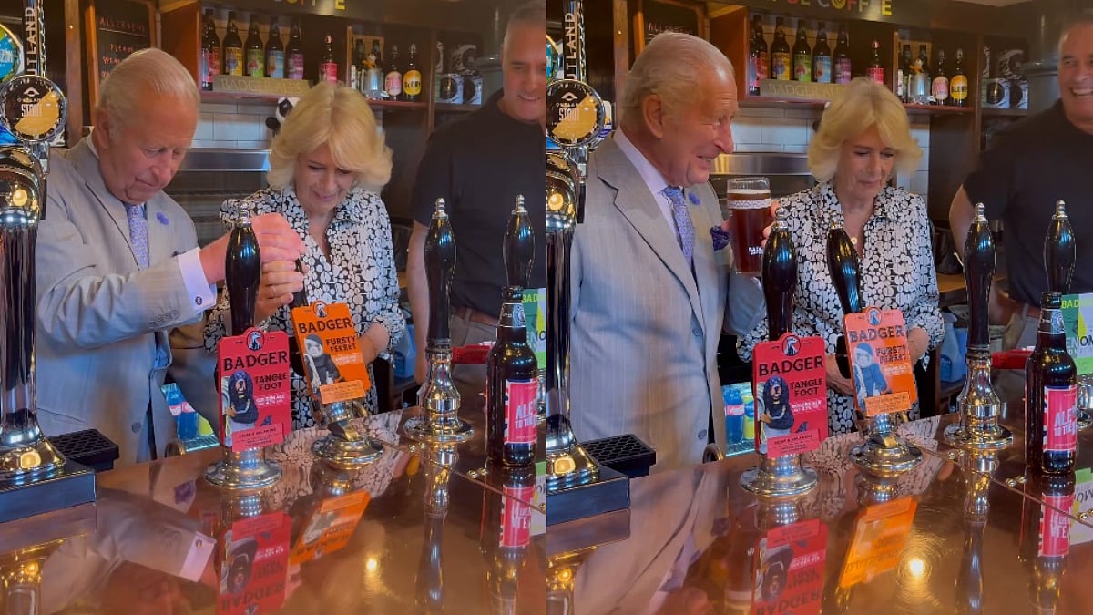 King Charles Jokes About 'Drowning Sorrows' With Beer After England's FIFA World Cup 2026 Semi-Final Defeat | VIDEO