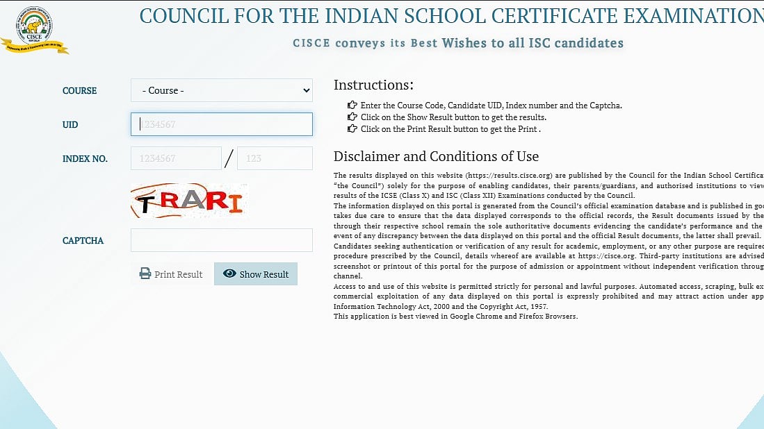 ISC Class 12 Improvement Result 2026 Declared At cisce.org; Check Marks Here