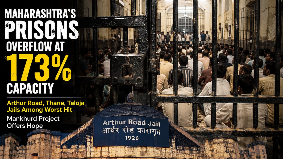 Maharashtra's Prisons Overflow At 173% Capacity; Arthur Road, Thane & Taloja Jails Among Worst Hit, Mankhurd Project Offers Hope