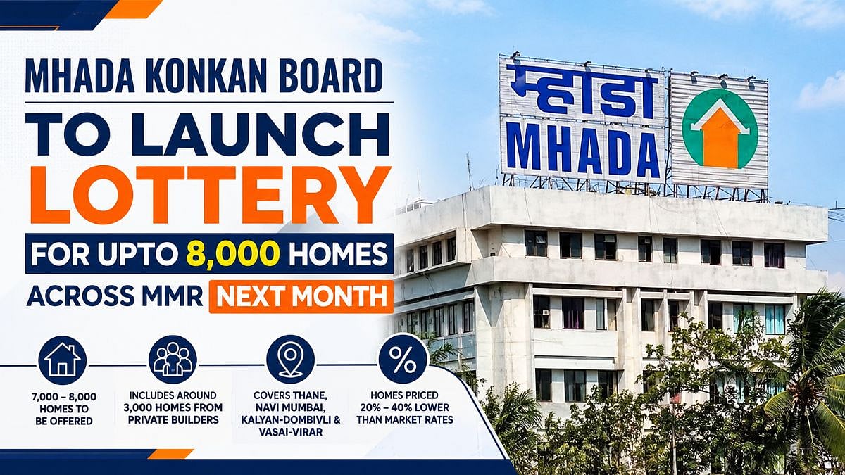 MHADA's Konkan Board To Launch Lottery For Upto 8,000 Homes Across MMR Next Month