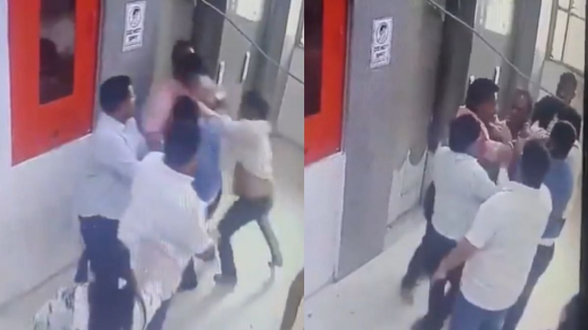 On Camera: Shiv Sena Leaders Suresh Awale, Yashwant More Clash Over Party Appointments In Ghatkopar East