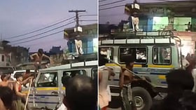 Kanwariyas allegedly vandalise pickup after vehicle brushes against kanwar in Muzaffarnagar