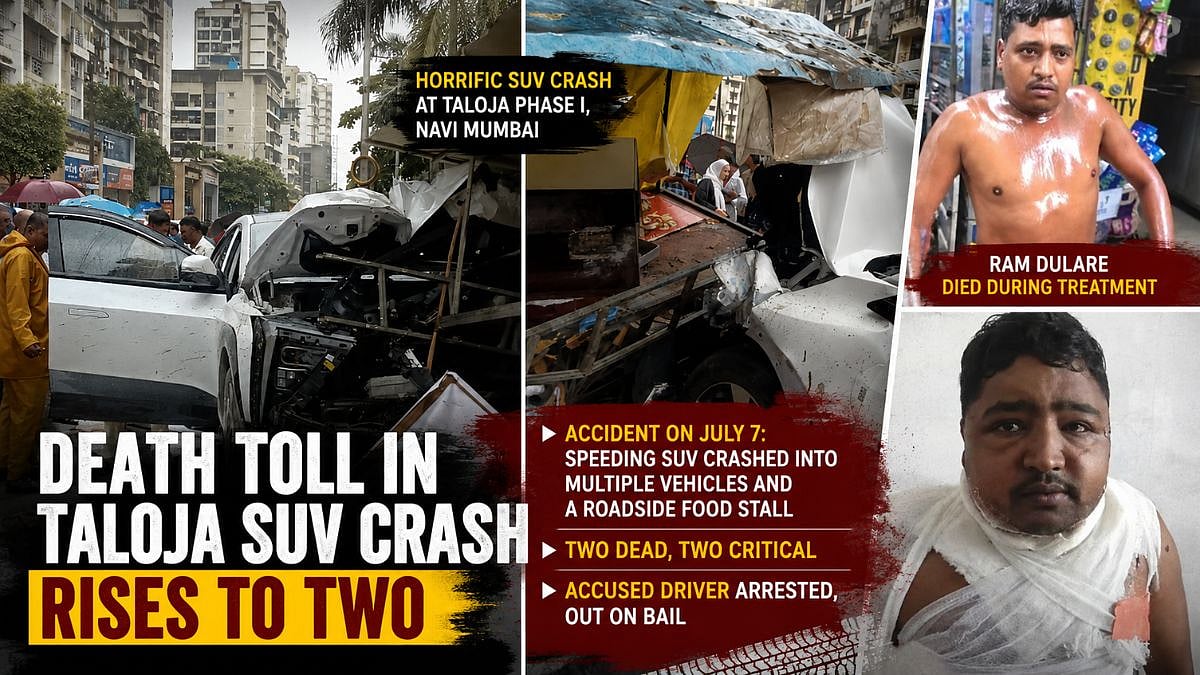 Navi Mumbai: Death Toll In Taloja SUV Crash Rises To 2 After Burn Victim Dies During Treatment