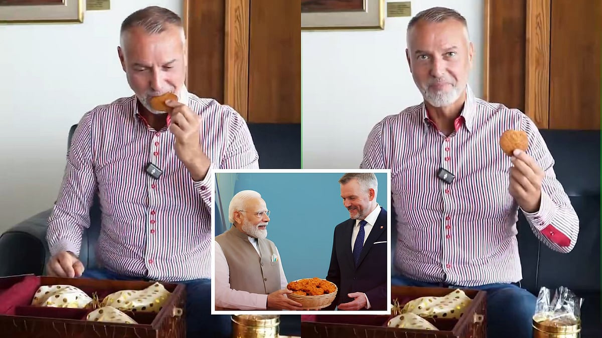 PM Modi's Bihari Thekua Leaves Slovak Leader Surprised: Watch His Reaction To Trying This Iconic Indian Sweet