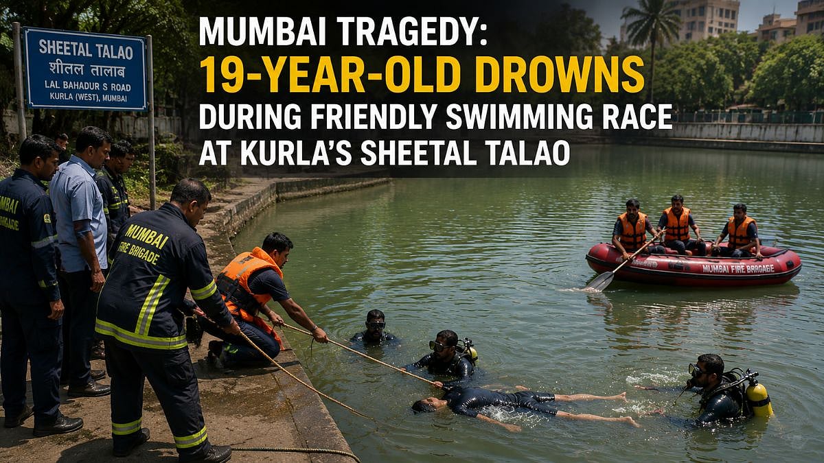Mumbai Tragedy: 19-Year-Old Drowns During Friendly Swimming Race At Kurla's Sheetal Talao