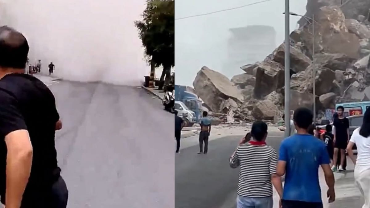 WATCH: Landslide Buries Homes In Southwest China, Several Trapped After Heavy Rain