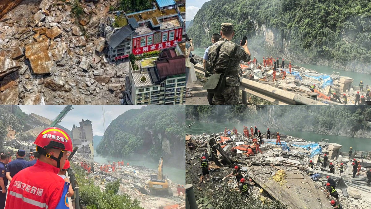 Massive Landslide In China's Chongqing Buries Homes, 1,100 Evacuated | VIDEO