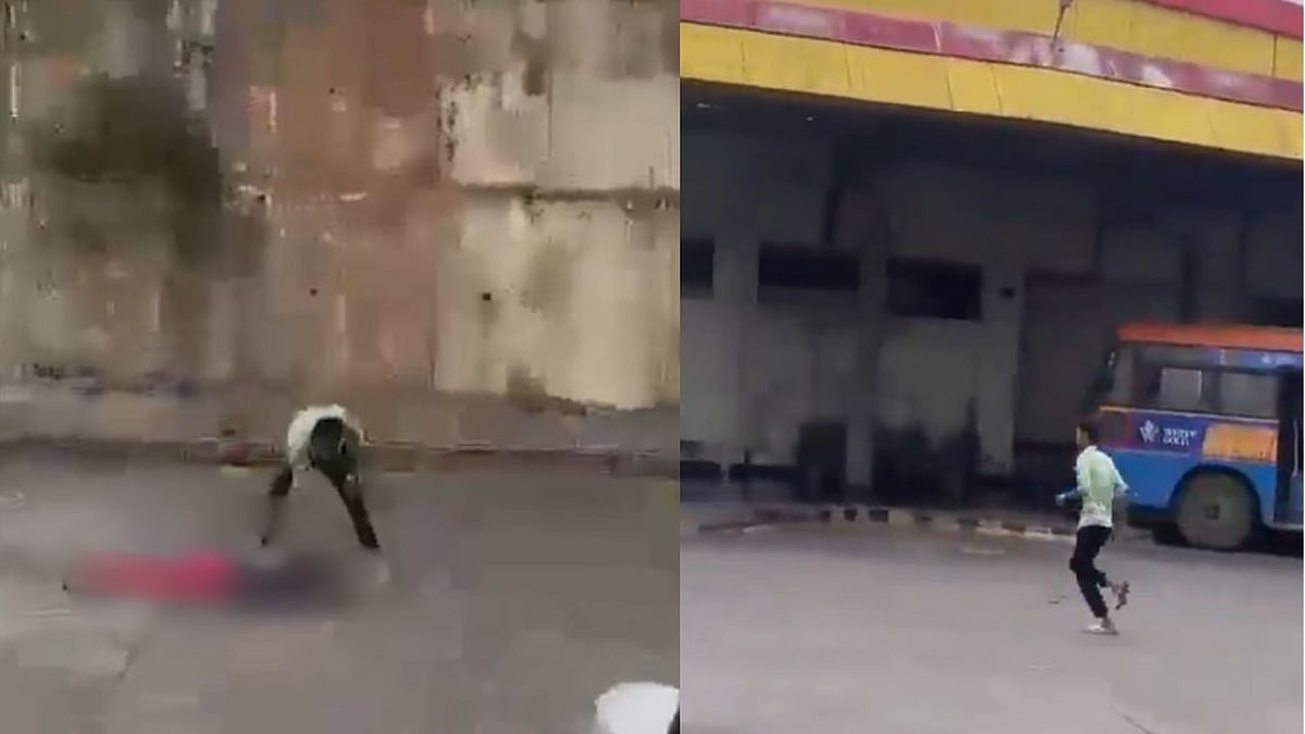 HORRIFYING Video Shows Woman Hacked To Death At Karnataka Bus Stand; Police Suspect One-Sided Love Motive