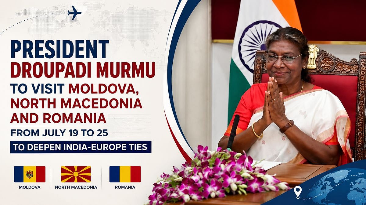 President Droupadi Murmu To Visit Moldova, North Macedonia And Romania From July 19 To Deepen India-Europe Ties | VIDEO