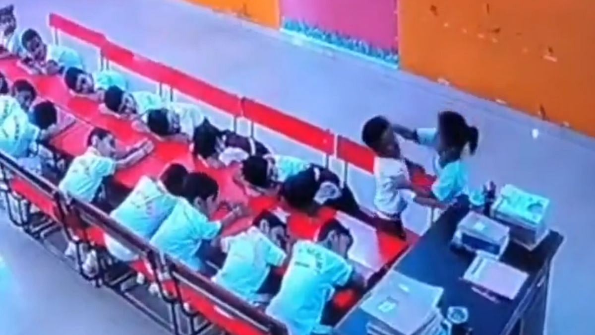 Class Monitor Beats 5-Year-Old For Raising His Head After Teacher Leaves Classroom; CCTV Captures Assault