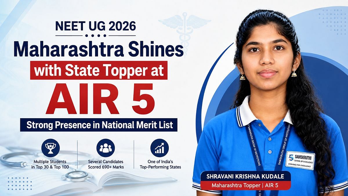 NEET UG 2026: Maharashtra's Shravani Krishna Kudale Secures AIR 5 As State Registers Strong National Merit List Performance