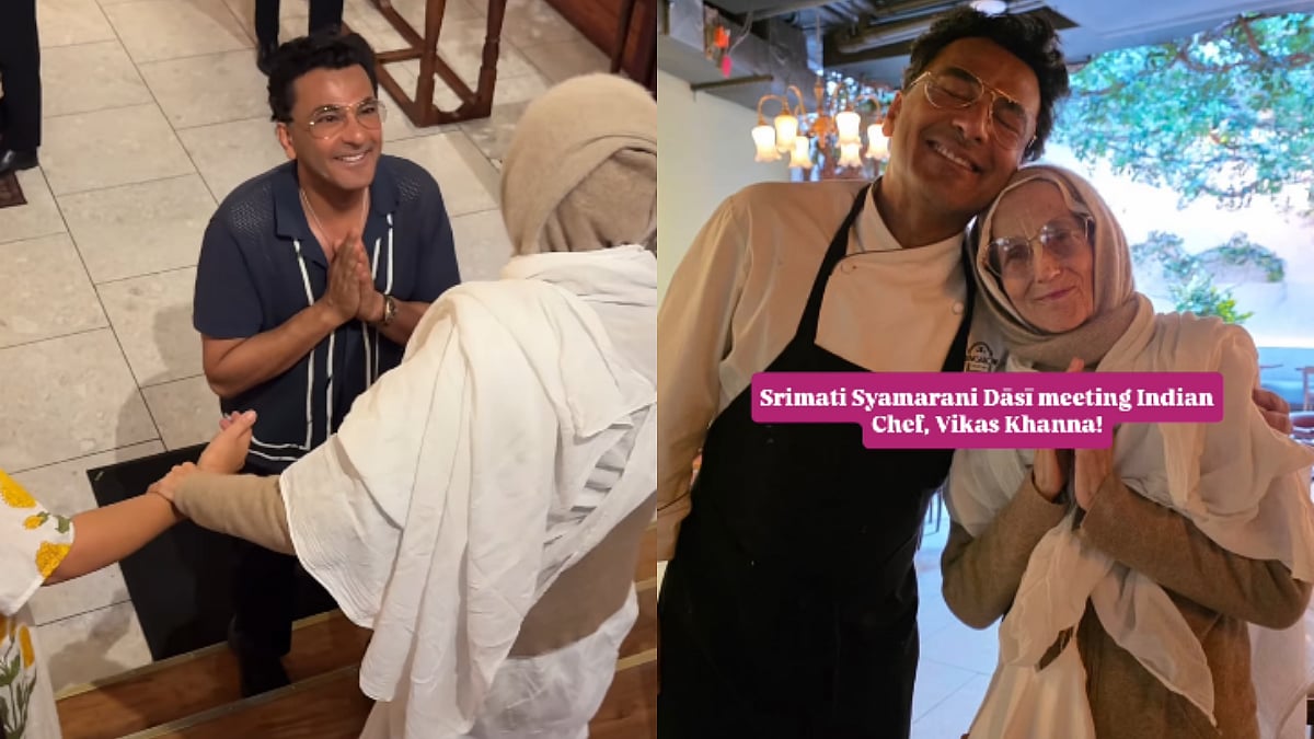 Chef Vikas Khanna Hosts Spiritual Orator Syamarani Dāsī At His New York Restaurant; Heartwarming Gesture Wins Hearts